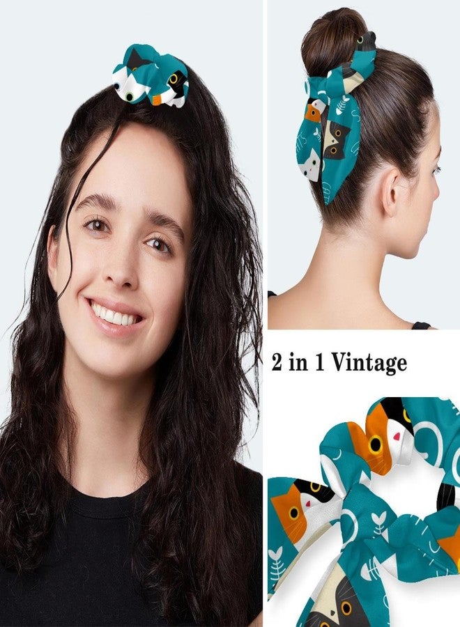 قبعات جراحية نسائية مزينة بأزرار على شكل عظمة سمكة، مزودة برباط للعرق وربطة شعر، مناسبة للشعر الطويل للنساء - Image 5